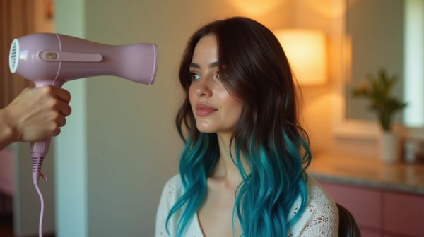 Obtenez des cheveux vibrant de magie grâce à la coloration bleu turquoise
